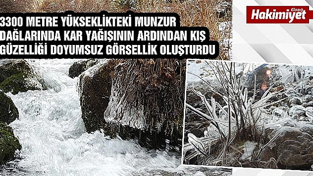 Munzur'da kış güzelliği