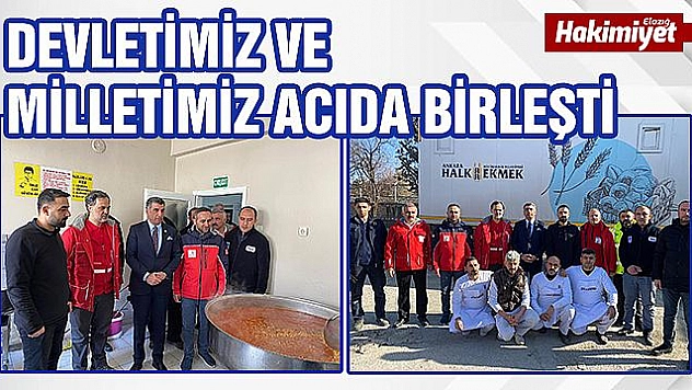 Ankara Büyükşehir Belediyesinden Elazığ'a Yardım