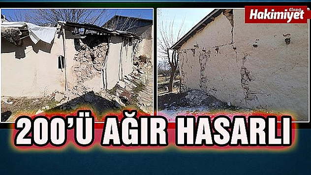 Arapgir'de 500'e yakın bina depremden zarar gördü