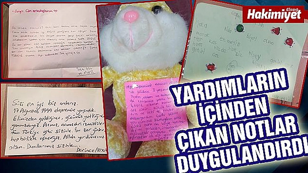 Depremzedeler için yazdığı mektup duygulandırdı 
