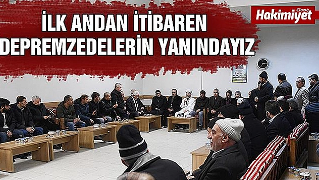 Diyanet İşleri Başkanı Erbaş'tan depremde yakınını kaybedenlere taziye ziyareti