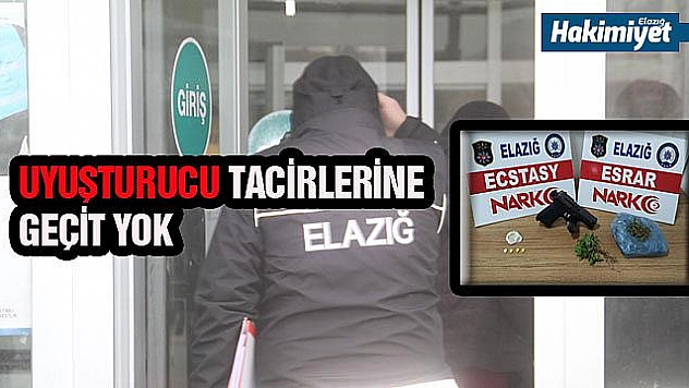 Elazığ'da uyuşturucu operasyonları