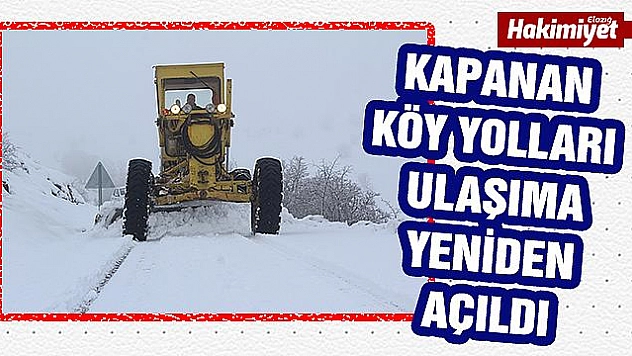 Kardan kapanan 67 köy yolu açıldı
