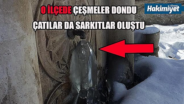 Karlıova'da soğuk hava etkili oldu