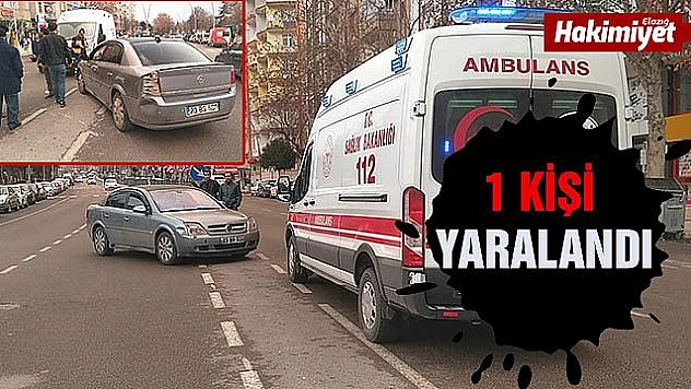 Motosiklet ile otomobil çarpıştı