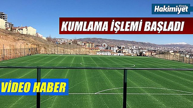 Sentetik sahada son işlemler