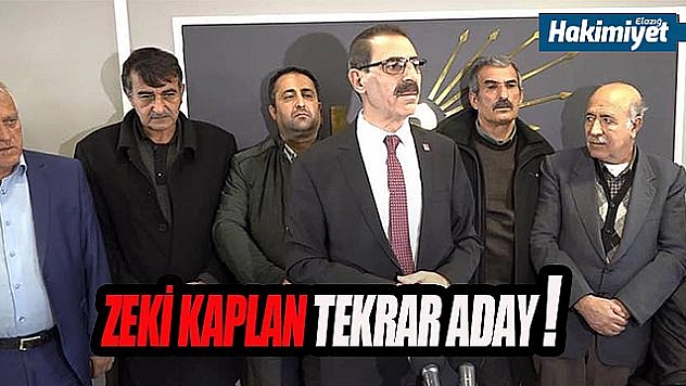 ZEKİ KAPLAN ADAYLIĞINI AÇIKLADI 