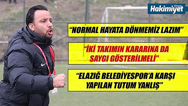 Apaydın: 'Şehri normale döndürmemiz lazım!'