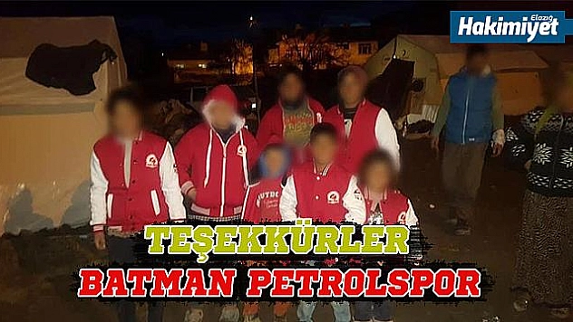 Batman Petrolspor taraftarından Elazığ'a destek