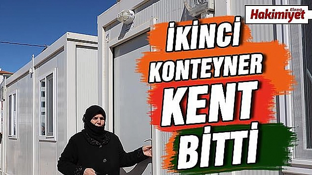 Deprem bölgesi Elazığ'da, konteyner evlerde yaşam