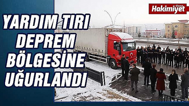 Deprem bölgesine 10 ton yardım yola çıktı