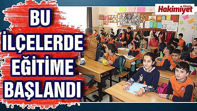 Eğitim-öğretimde ikinci sezon bir hafta gecikmeli başladı