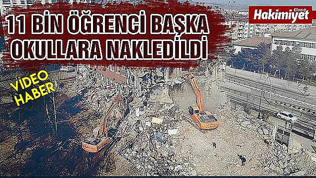 Elazığ'da depremde hasar gören 50 yıllık okullar yıkılıyor