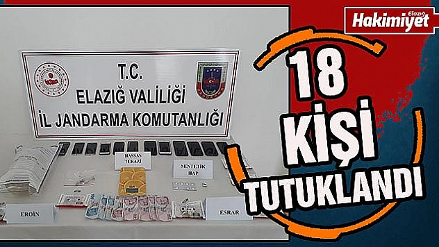 Elazığ'da uyuşturucu operasyonu yapıldı