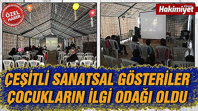  ETKİNLİK ÇADIRI ÇOCUKLARIN YÜZÜNÜ GÜLDÜRDÜ