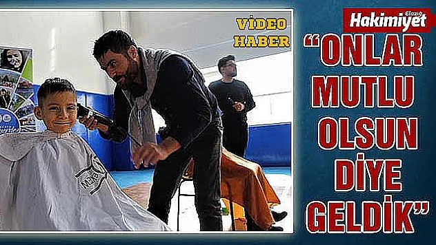 Gönüllü 25 kuaförden depremzede çocuklara anlamlı jest