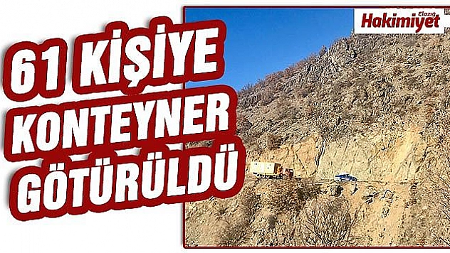 JANDARMA DEPREMZEDELER KONTEYNER GÖTÜRMEYE DEVAM EDİYOR