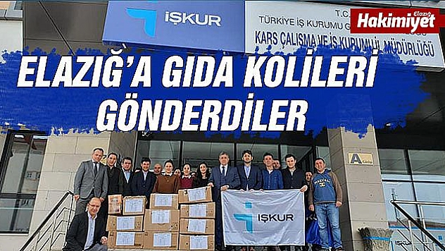 Kars İŞKUR'dan Elazığ'a anlamlı destek