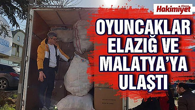 Oyuncak firmaları, deprem bölgesine bir tır oyuncak gönderdi