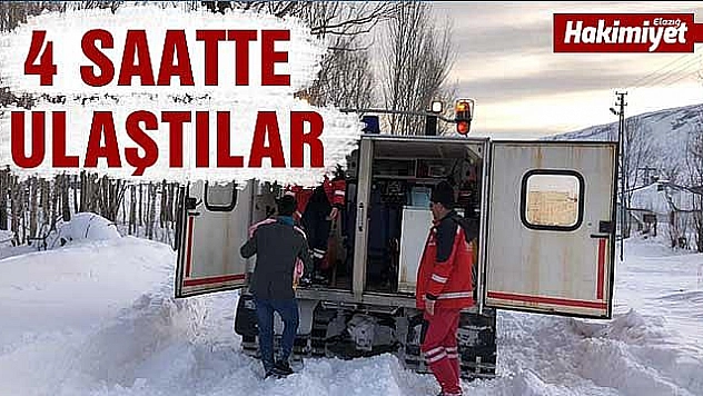 Rahatsızlanan 2 kardeş için karlı yollar aşıldı
