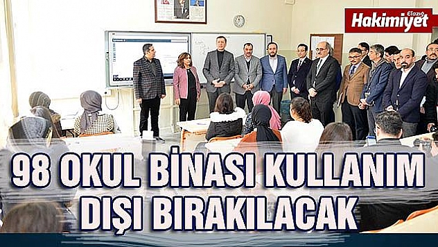 Selçuk: 'Bölgede 98 okul binamızı kullanım dışı bıraktık'