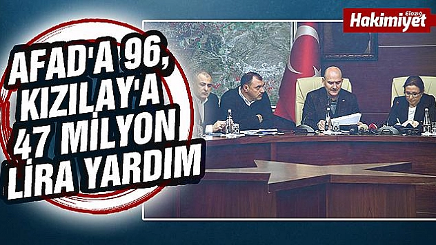 SOYLU: 'KIZILAY'A BİR HAKSIZLIK YAPILMASIN'