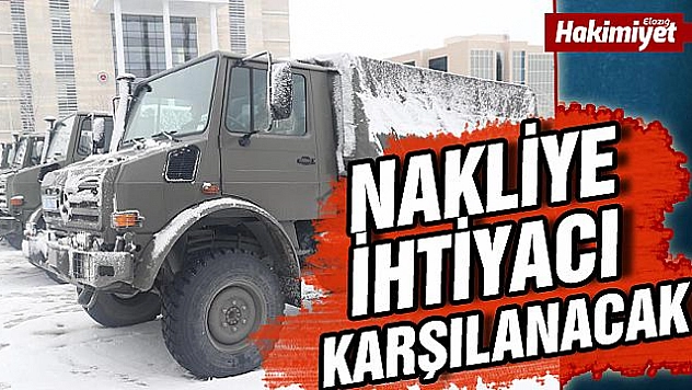 UNİMOG KAMYONLAR DEPREMZEDELERİN HİZMETİNDE