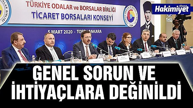 BAŞKAN DUMANDAĞ TOBB TİCARET BORSALARI KONSEY TOPLANTISINA KATILDI