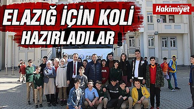 Bingöllü öğrencilerden deprem bölgesi Elazığ'a destek