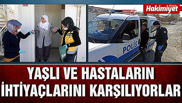 Deprem bölgesi Elazığ'da yaşlı ve hastalar için ekipler görevde