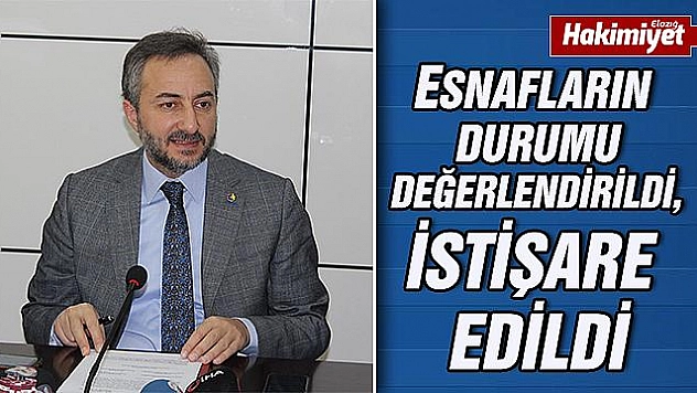 Elazığ'da deprem sonrası istişare toplantısı yapıldı
