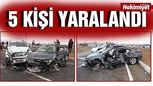 Elazığ'da trafik kazası: 5 yaralı
