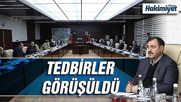 PANDEMİ KURULUNDA ELAZIĞ İÇİN ÖNEMLİ KARARLAR ALINDI