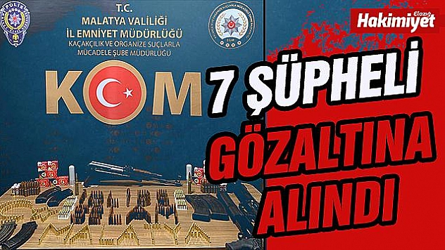 Silah kaçakçılığı ve gasp şüphelilerine operasyon yapıldı