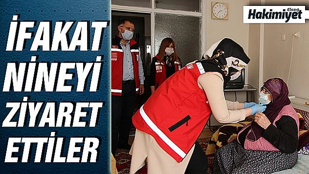 24 yıldır yalnız yaşayan İfakat nineye vefalı ziyaret