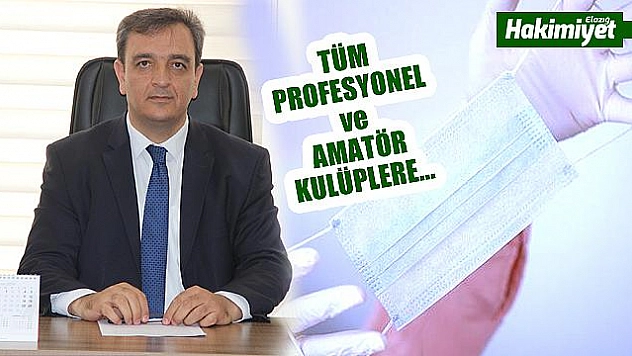 Elazığ ASKF, tüm kulüplere maske dağıtacak