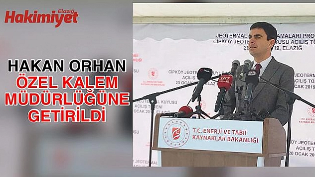 ELAZIĞ VALİLİĞİ ÖZEL KALEM MÜDÜRÜ DEĞİŞTİ 