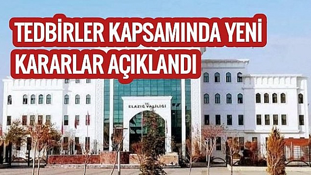 İL HIFZISSIHHA MECLİSİ TOPLANDI, ELAZIĞ İÇİN ÖNEMLİ KARARLAR ALINDI