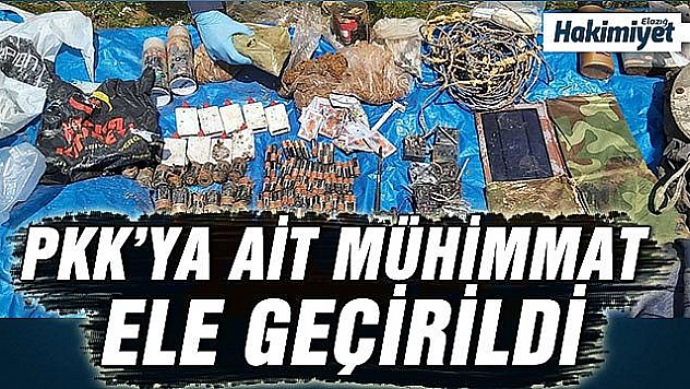 Terör örgütüne ait uyuşturucu ve yaşam malzemesi ele geçirildi