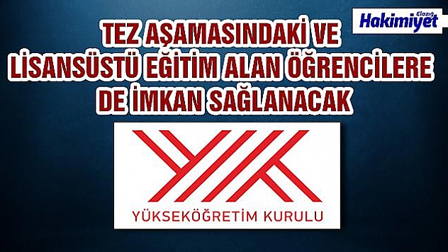 YÖK'ten kayıt dondurma hakkı