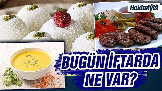 3 Mayıs İftar Menüsü