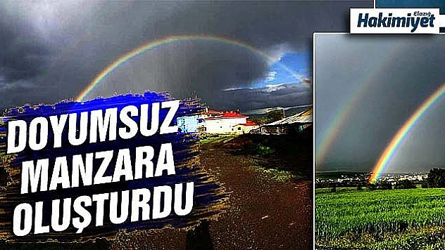 Elazığ'da gökkuşağı şöleni