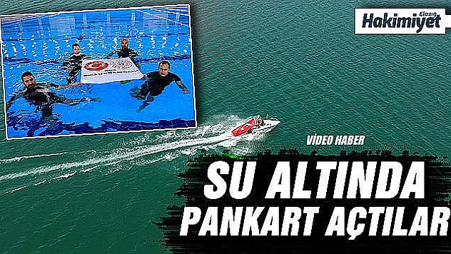 Elazığ'da hava ve suda bayraklı bayram kutlaması