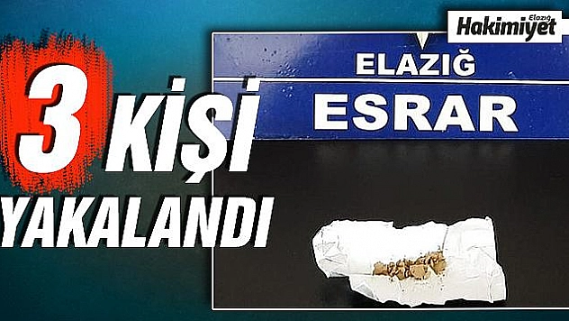 Elazığ'da uyuşturucu ile mücadele