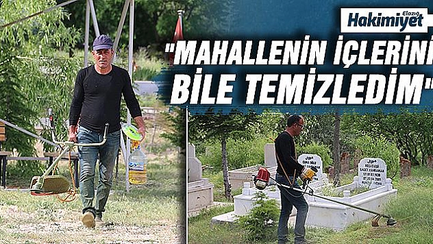 Muhtardan mahalle mezarlığına Vefa hizmeti
