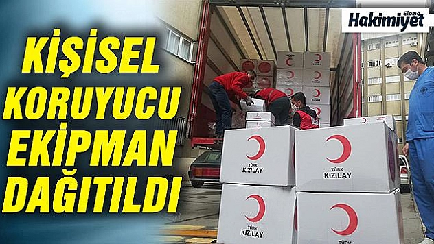 TÜRK KIZILAY'INDAN FIRAT ÜNİVERSİTESİ HASTANESİNE KİŞİSEL KORUYUCU EKİPMAN DESTEĞİ