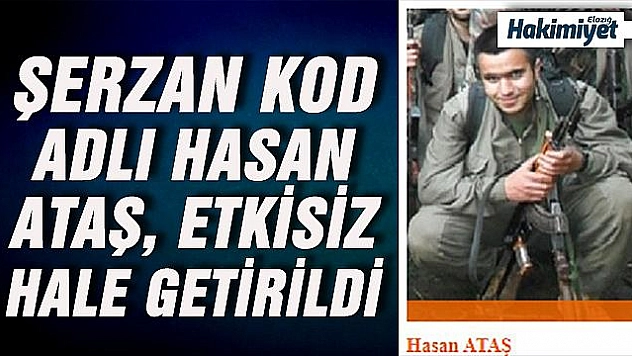 1 milyon TL ödüllü teröristten kalaşnikof ve el bombaları ele geçirildi