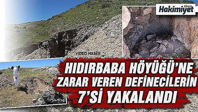 3 bin yıllık Hıdırbaba Höyüğüne defineciler zarar verdi