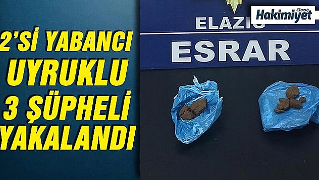 3 şüpheli hakkında işlem yapıldı