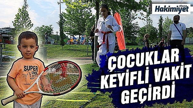Çocuklara yönelik sosyal mesafeli etkinlik düzenlendi 